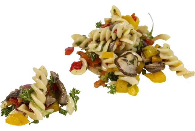 Pastasalade paddenstoelen 1kg kist 6 stuks